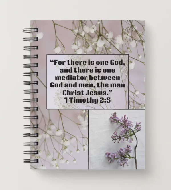 Spiral Christian Notebook - 1 Timothy 2:5