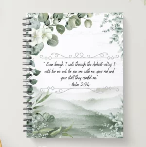 Spiral Christian Notebook - Psalm 23:4