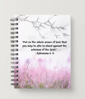Spiral Christian Notebook - Ephesians 6:11