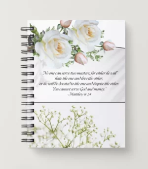 Spiral Christian Notebook - Matthew 6:24
