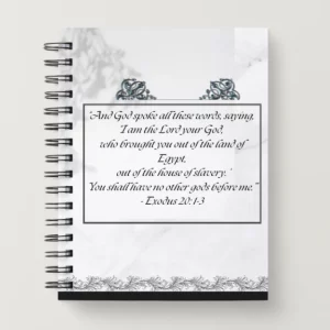 Spiral Christian Notebook - Exodus 20: 1-3