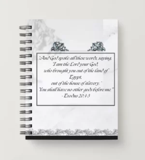 Spiral Christian Notebook - Exodus 20: 1-3