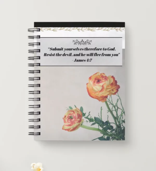 Spiral Christian Notebook - James 4:7
