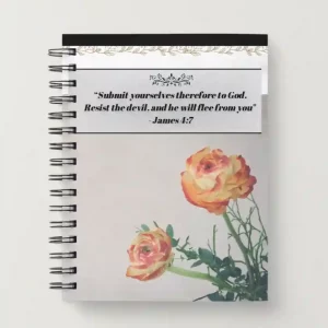 Spiral Christian Notebook - James 4:7