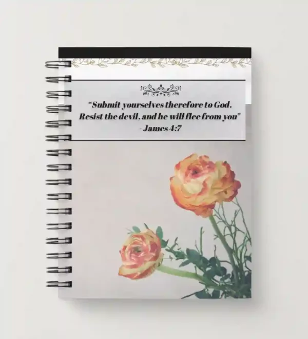 Spiral Christian Notebook - James 4:7
