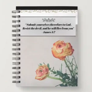 Spiral Christian Notebook - James 4:7