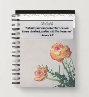 Spiral Christian Notebook - James 4:7