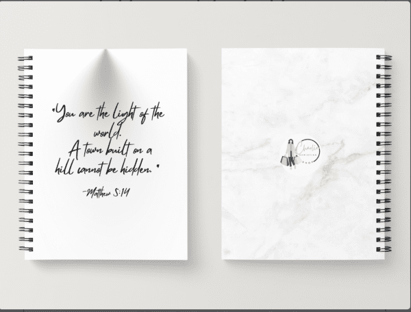 Spiral Christian Notebook -Matthew 5:14 - Image 2