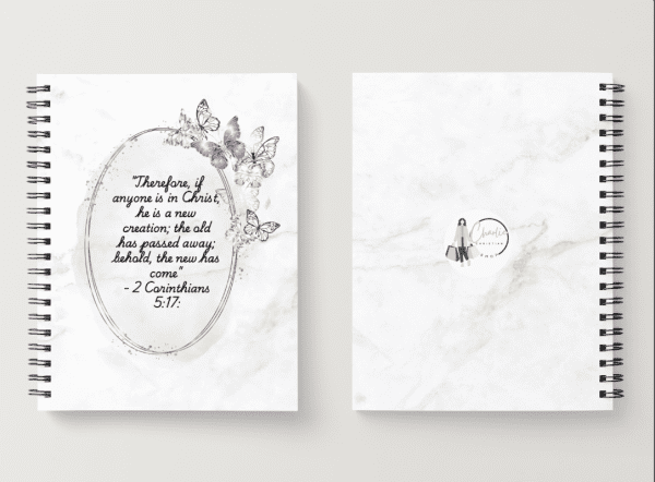 Spiral Christian Notebook - 2 Corinthians 5:17 - Image 2