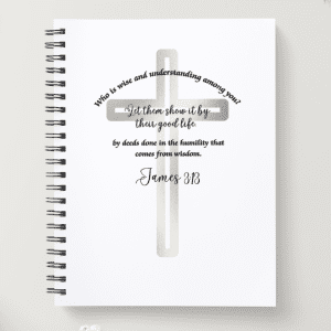 Spiral Christian Notebook - James 3:13