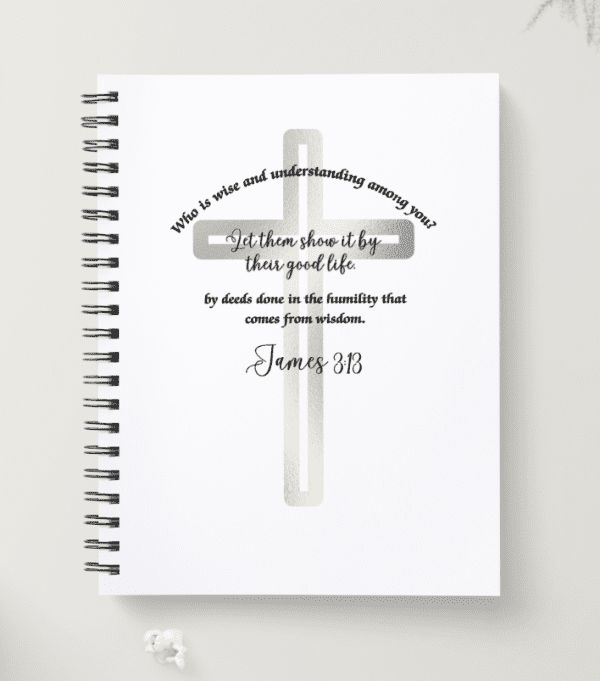 Spiral Christian Notebook - James 3:13