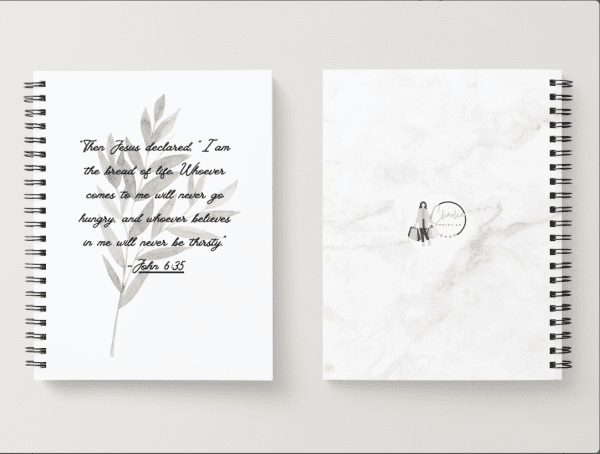 Spiral Christian Notebook - John 6:35 - Image 2