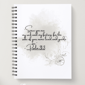 Spiral Christian Notebook - Psalm 31:3
