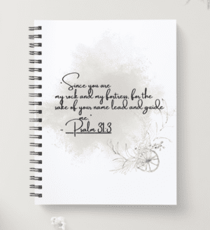 Spiral Christian Notebook - Psalm 31:3