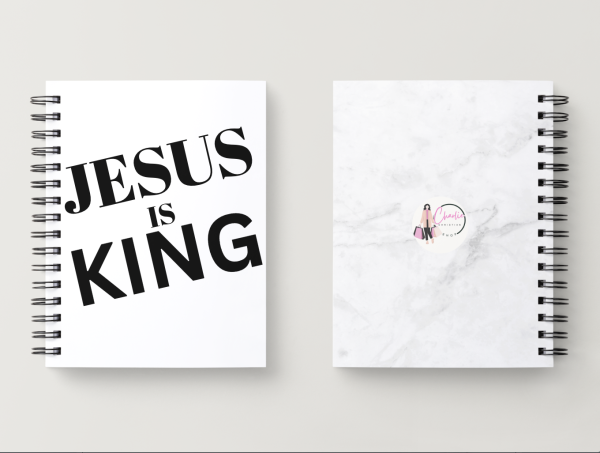 Spiral Christian Notebook - Jesus is King - Image 3