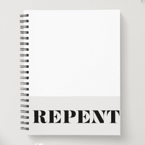 Spiral Christian Notebook - Repent
