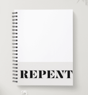 Spiral Christian Notebook - Repent
