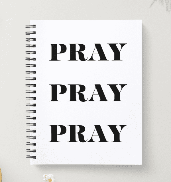 Spiral Christian Notebook - Pray