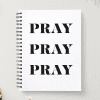 Spiral Christian Notebook - Pray