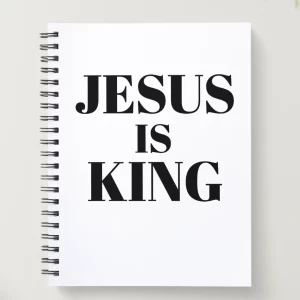 Spiral Christian Notebook - Jesus is King