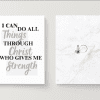 Spiral Christian Notebook - I can do all things through Christ who gives me strength - Image 2