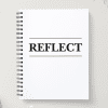 Spiral Christian Notebook -Reflect