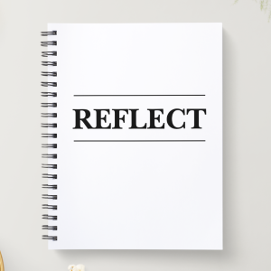 Spiral Christian Notebook -Reflect