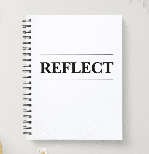 Spiral Christian Notebook -Reflect