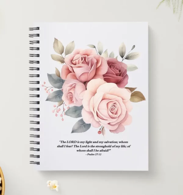 Spiral Christian Notebook - Psalm 27:12