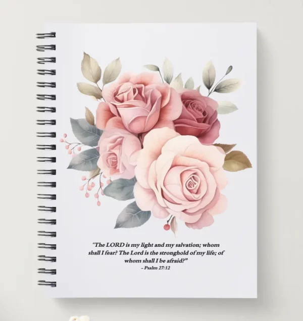 Spiral Christian Notebook - Psalm 27:12
