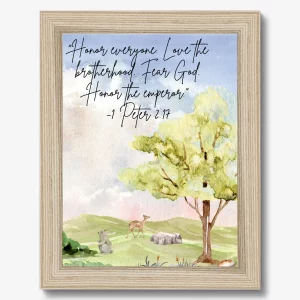 Wall art-1 Peter 2:17