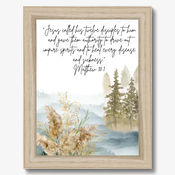 Wall art-Matthew 10:1