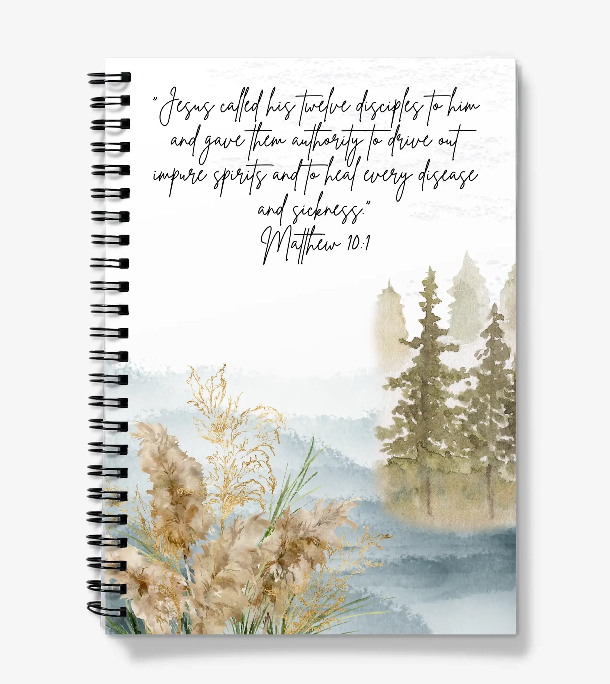 Spiral Christian Notebook – Matthew 10:1