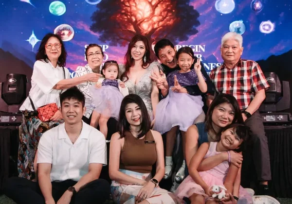 Michelle Ngiam and her family